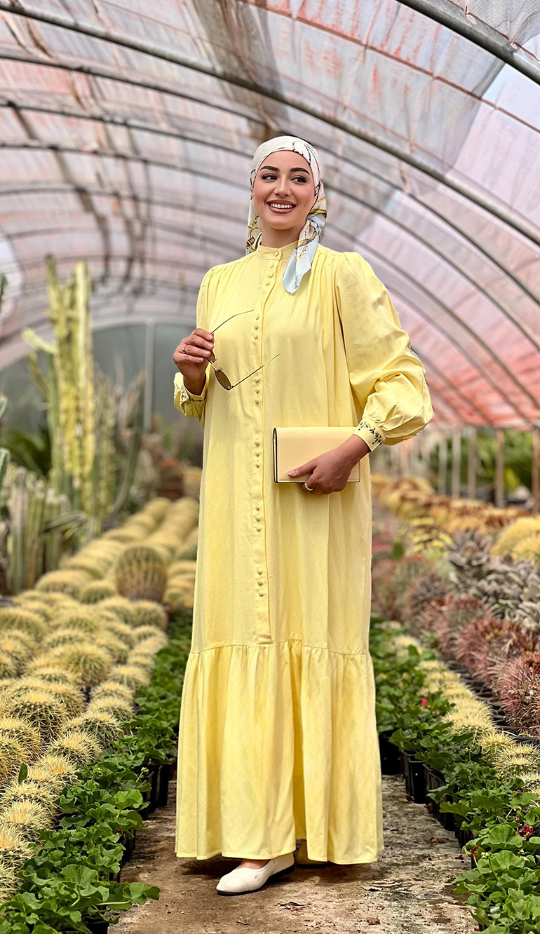 YASMINE JAUNE ROBE