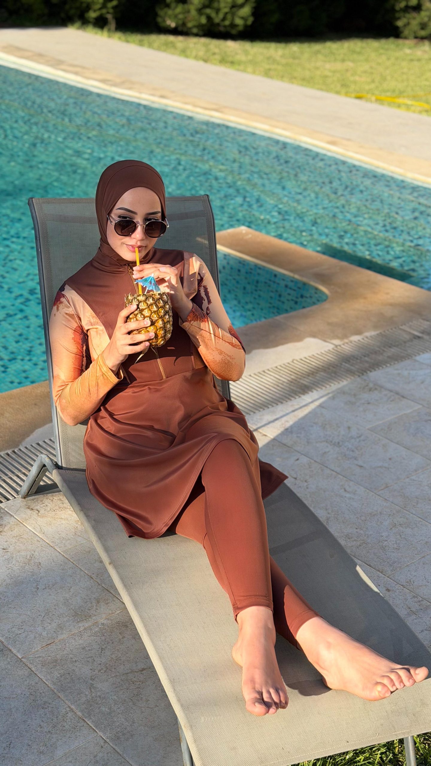 ORCA MARRON BURKINI